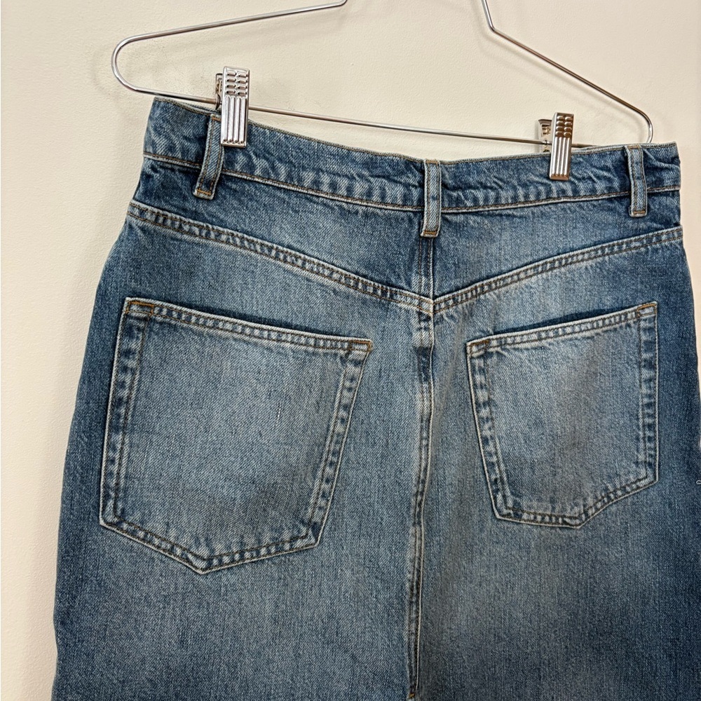 NWOT Reformation Tazz Slit Maxi Denim Skirt Size 29 Women’s - Picture 15 of 16